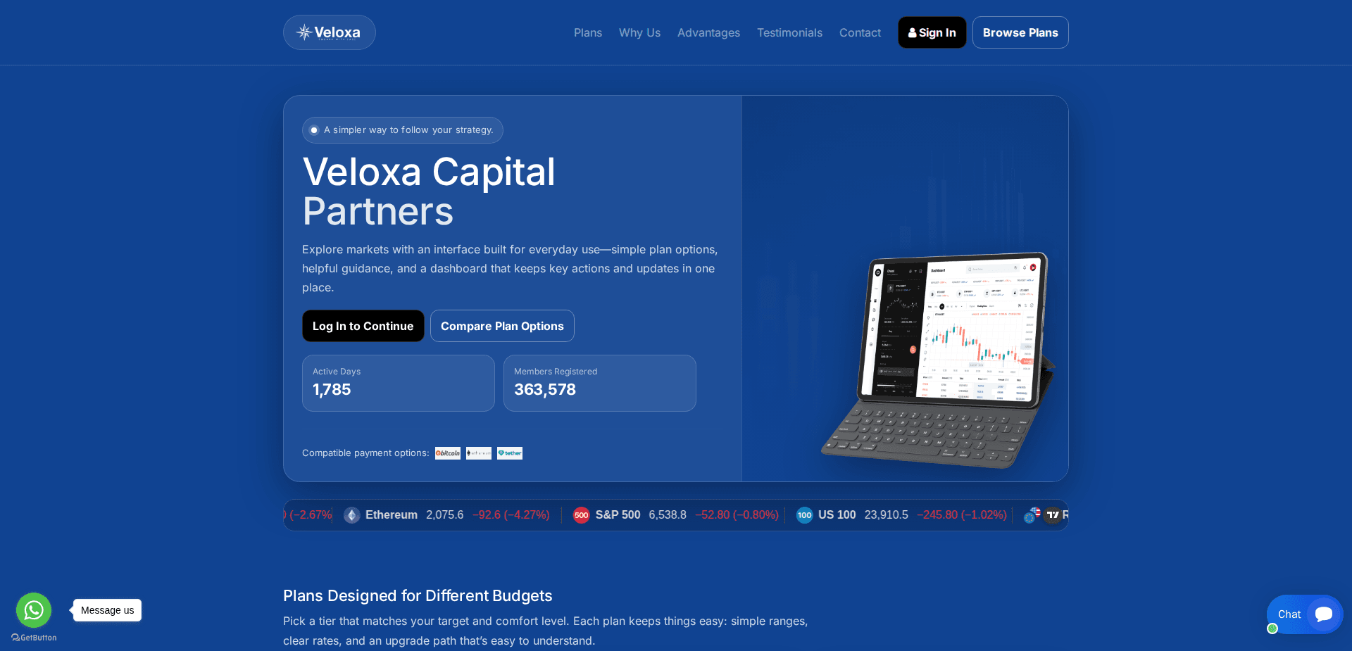 Website screenshot for https://veloxapartners.org/ - 1