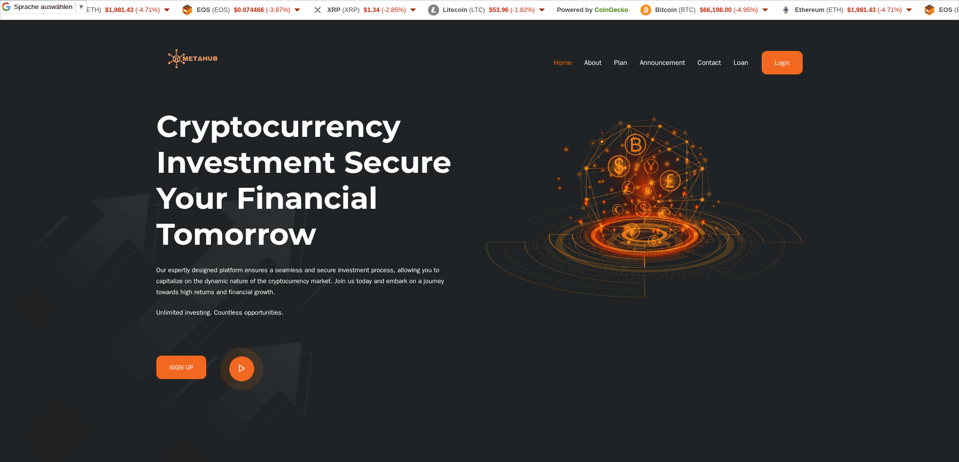 Website screenshot for https://metahurbinc.org/ - 1