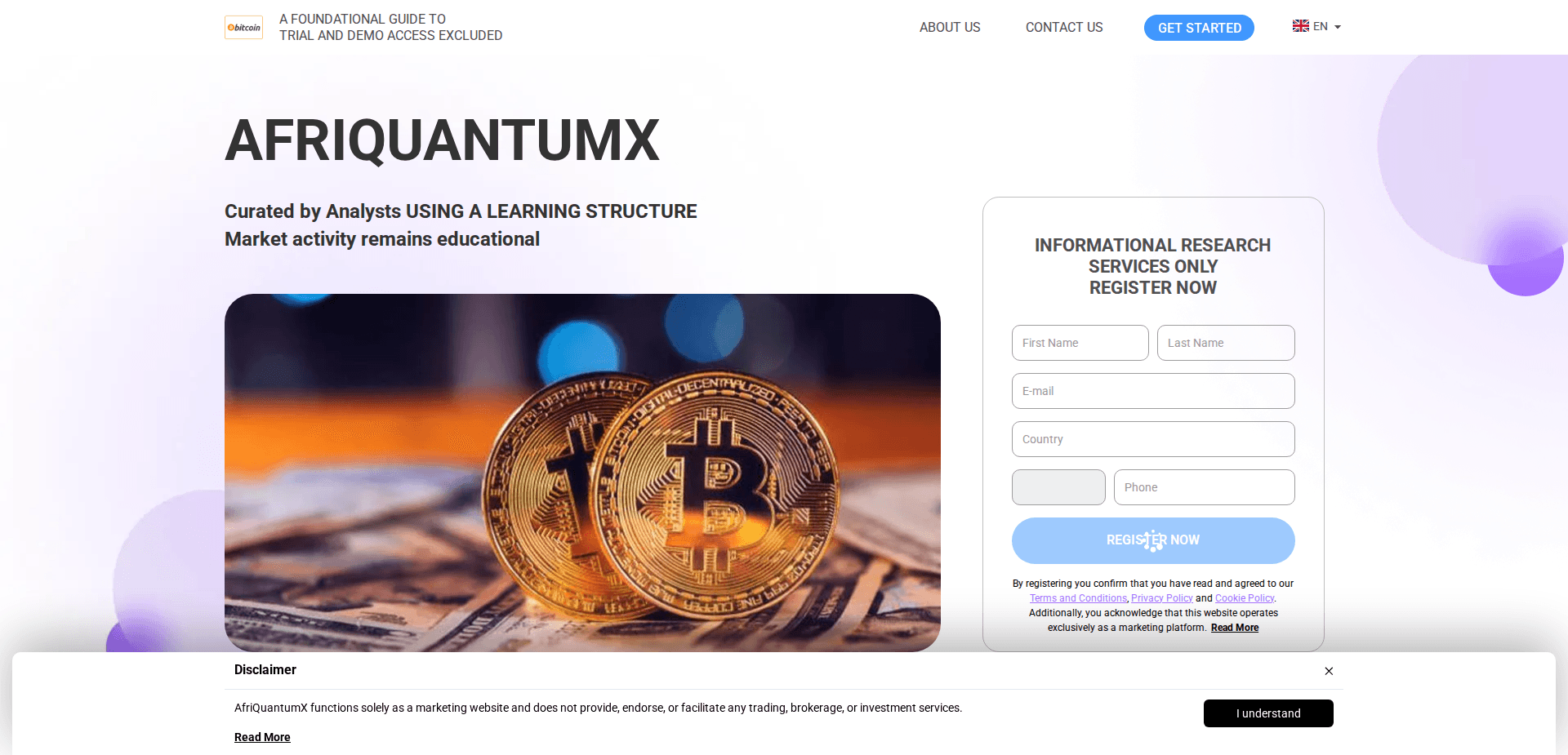Website screenshot for https://afriquantumxsystem.com/ - 1
