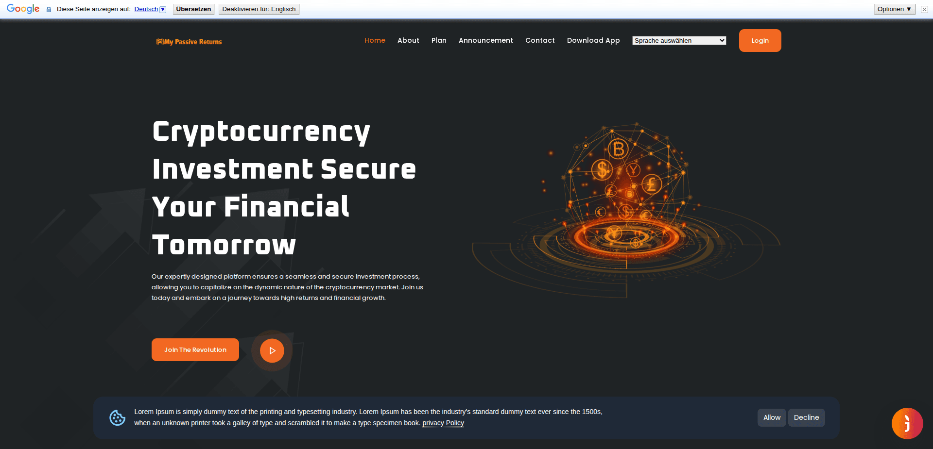 Website screenshot for https://mypassivereturn.com/ - 1