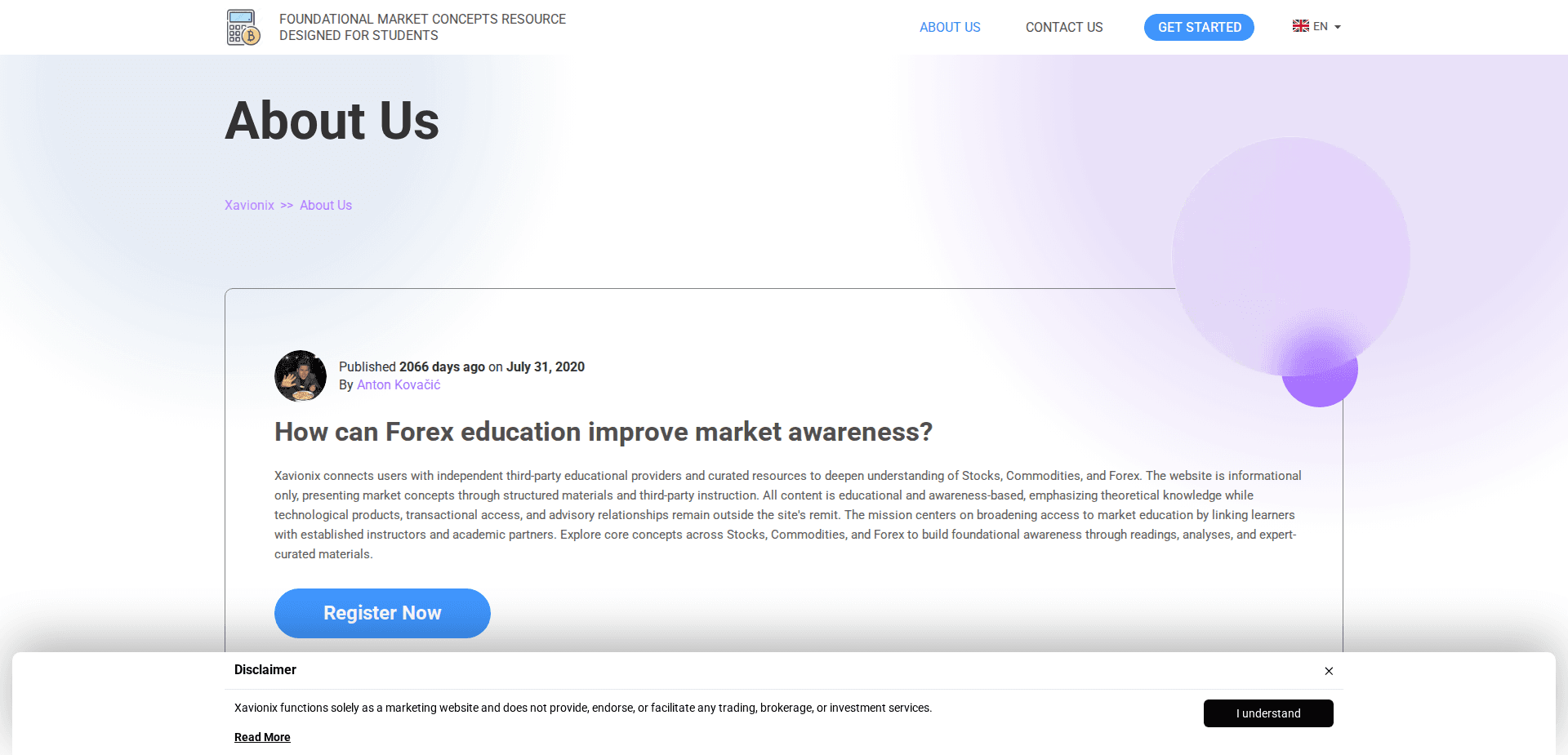 Website screenshot for https://xavionix-app.com/ - 2