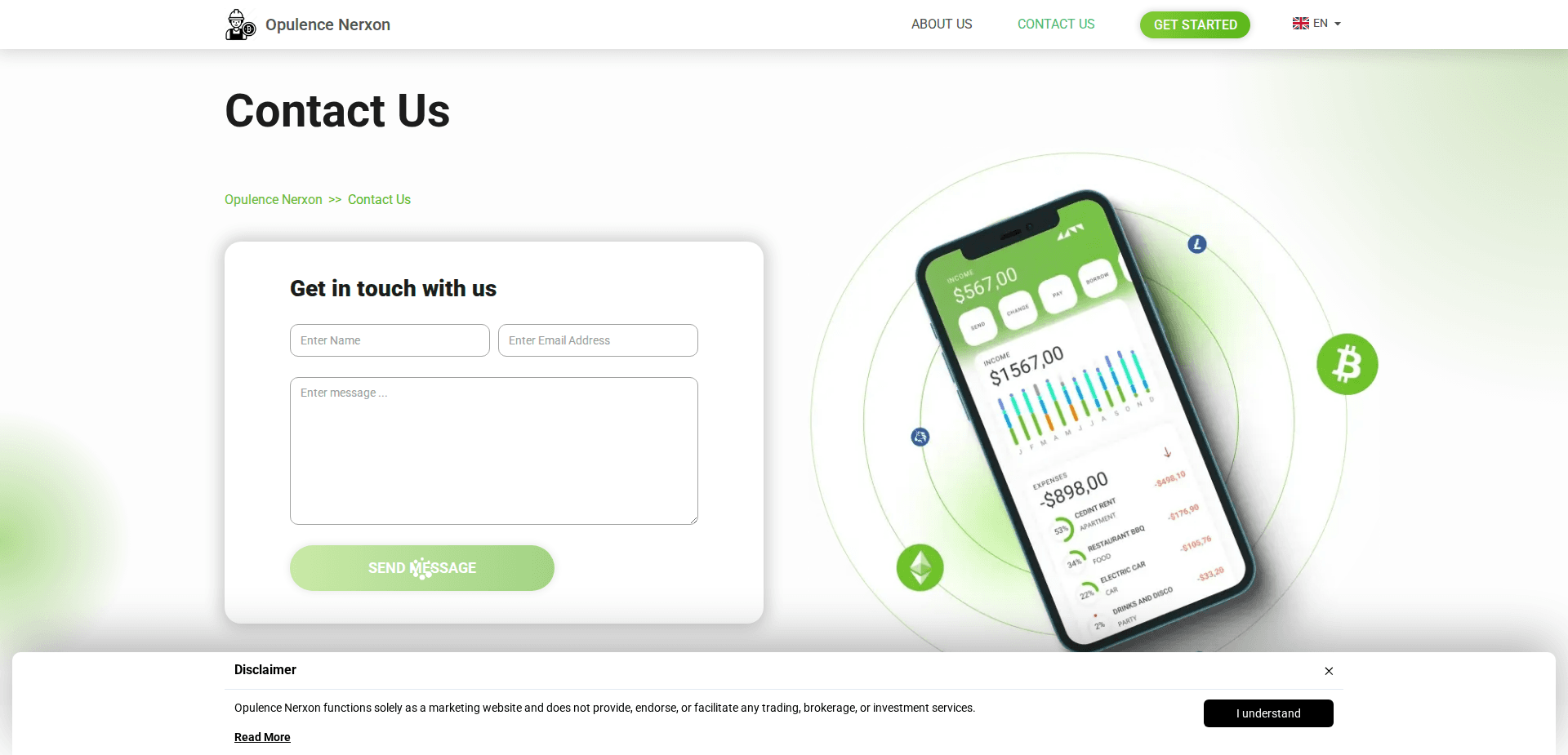 Website screenshot for https://opulence-nerxontech.com/ - 2