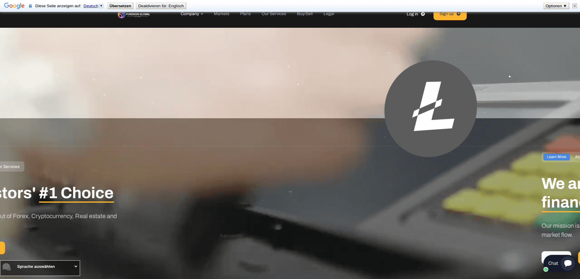 Website screenshot for https://fundsonglobalinvestments.com/ - 3