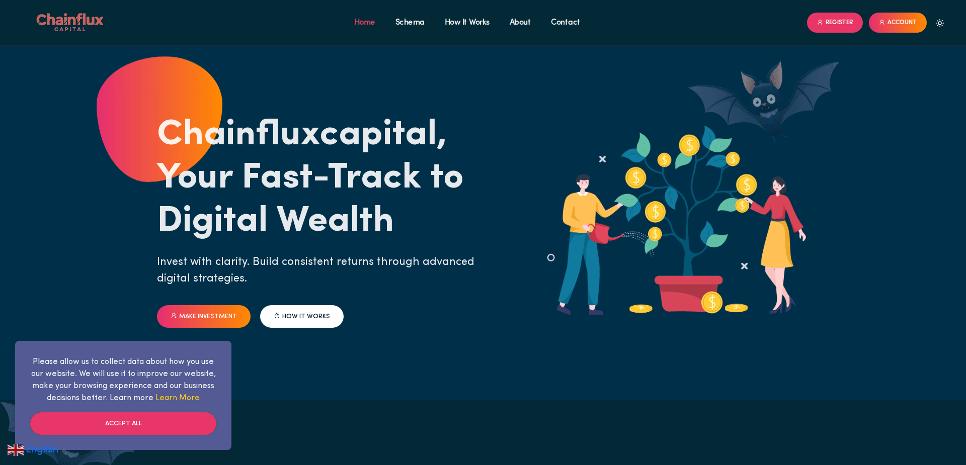 Website screenshot for https://chainfluxcapital.com/ - 1