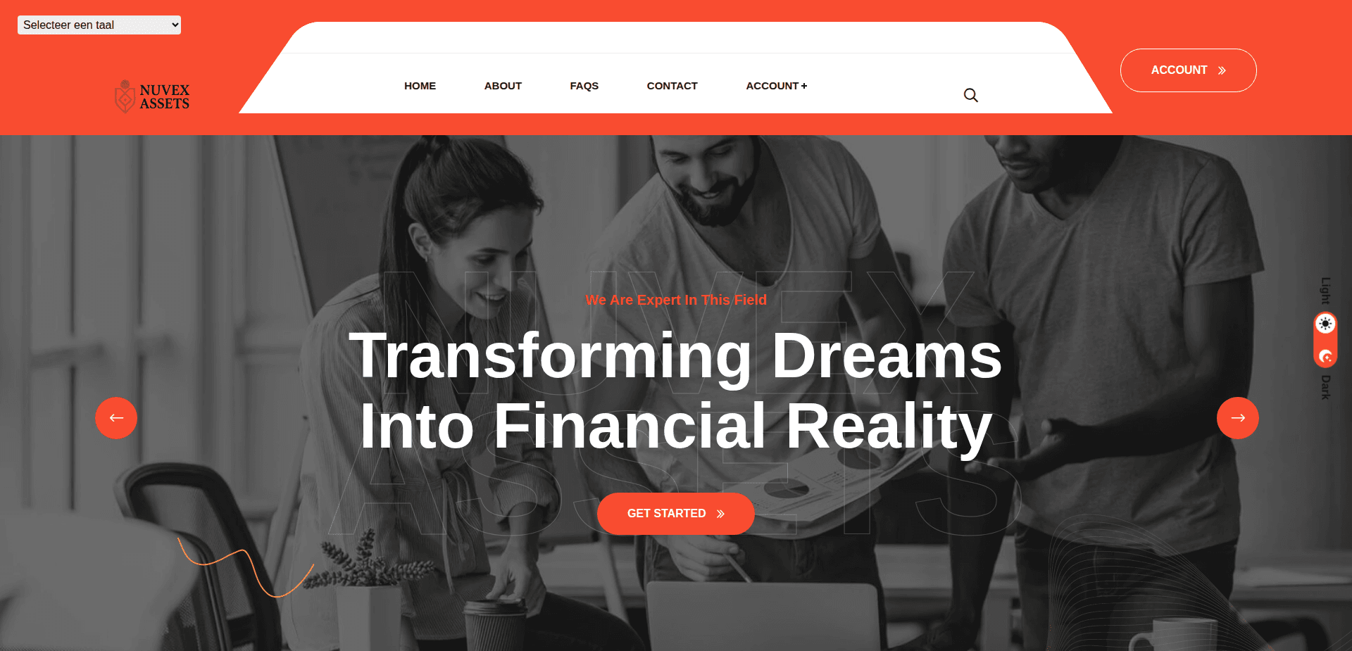 Website screenshot for https://nuvex-assets.org/ - 1