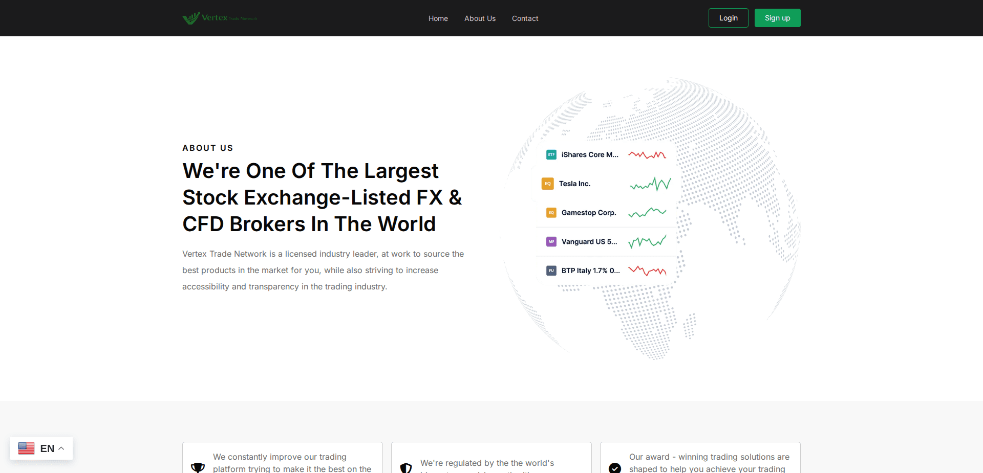 Website screenshot for https://vertextradenetwork.com/ - 3