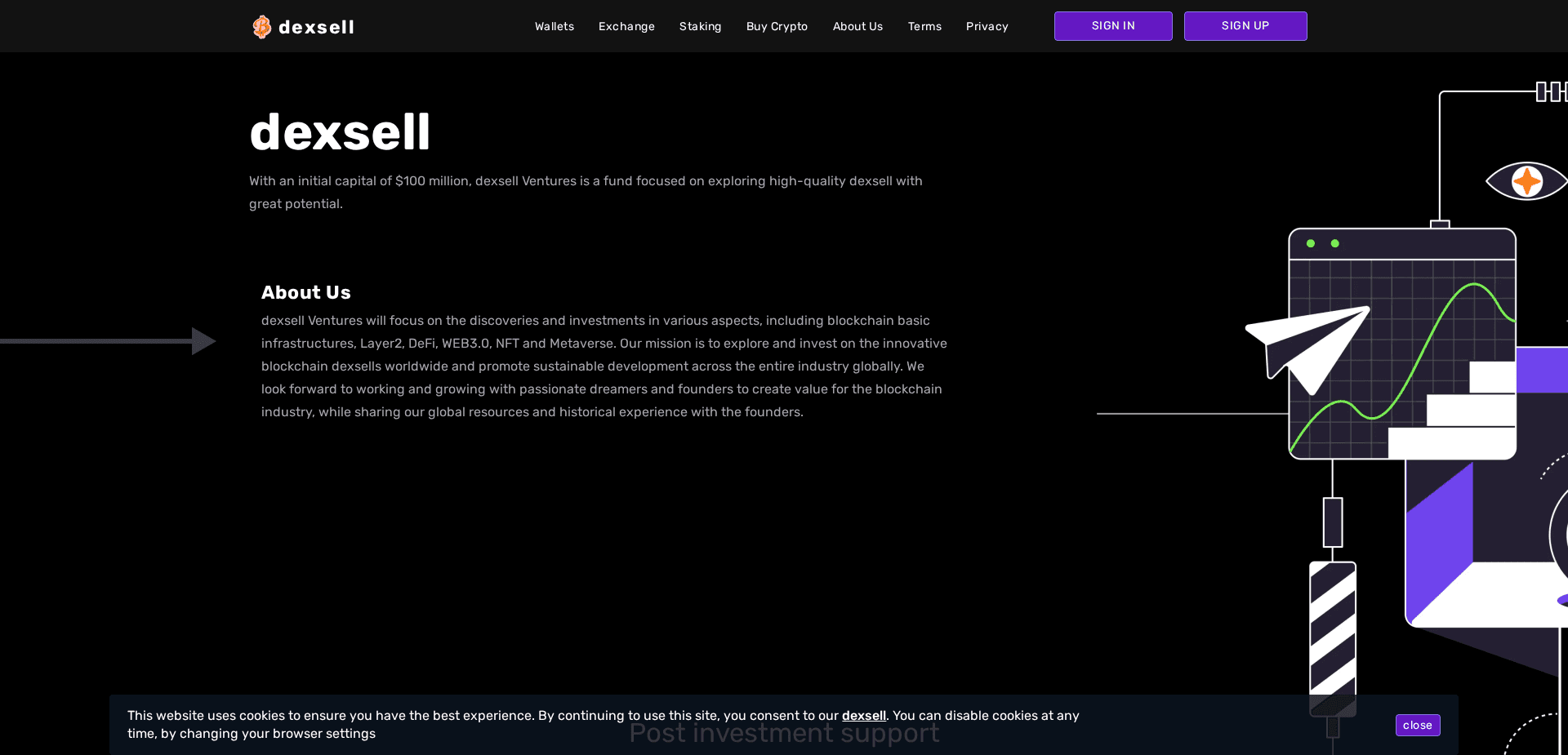 Website screenshot for https://dexsell.net/ - 2