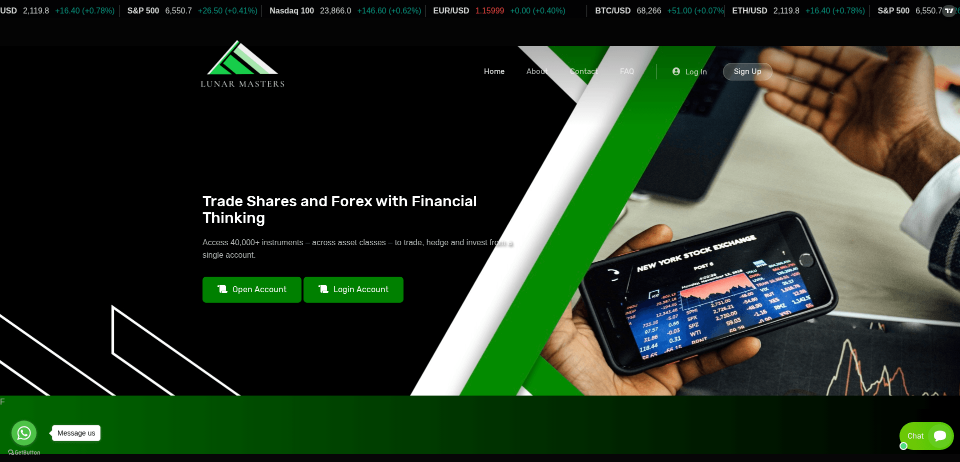 Website screenshot for https://lunarmasters.live/ - 1