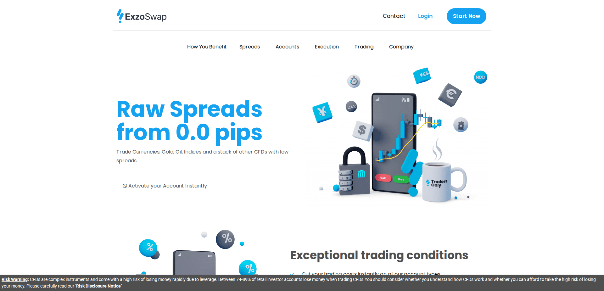 Website screenshot for https://exzoswap.com/ - 1