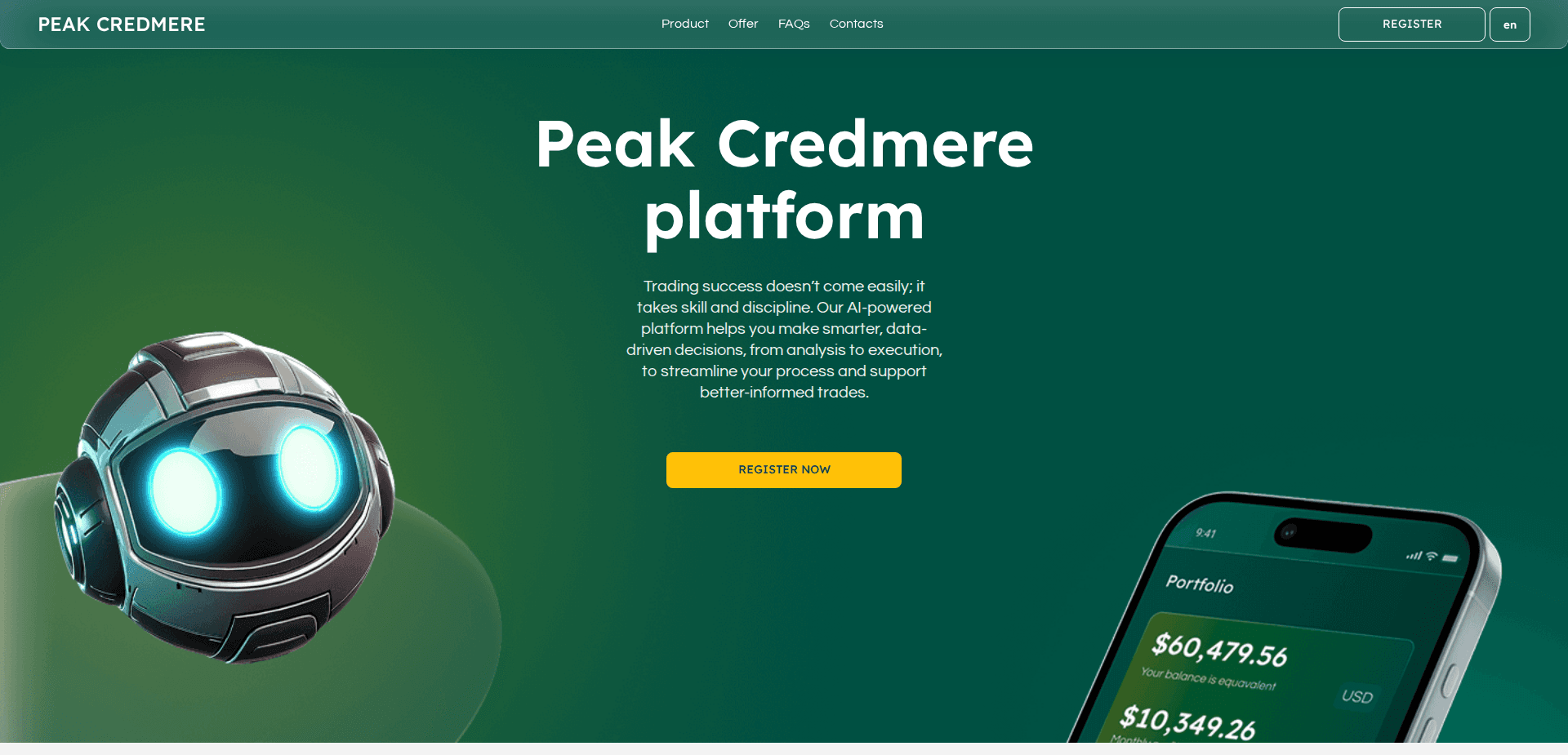 Website screenshot for https://peak-credmere.com/ - 1