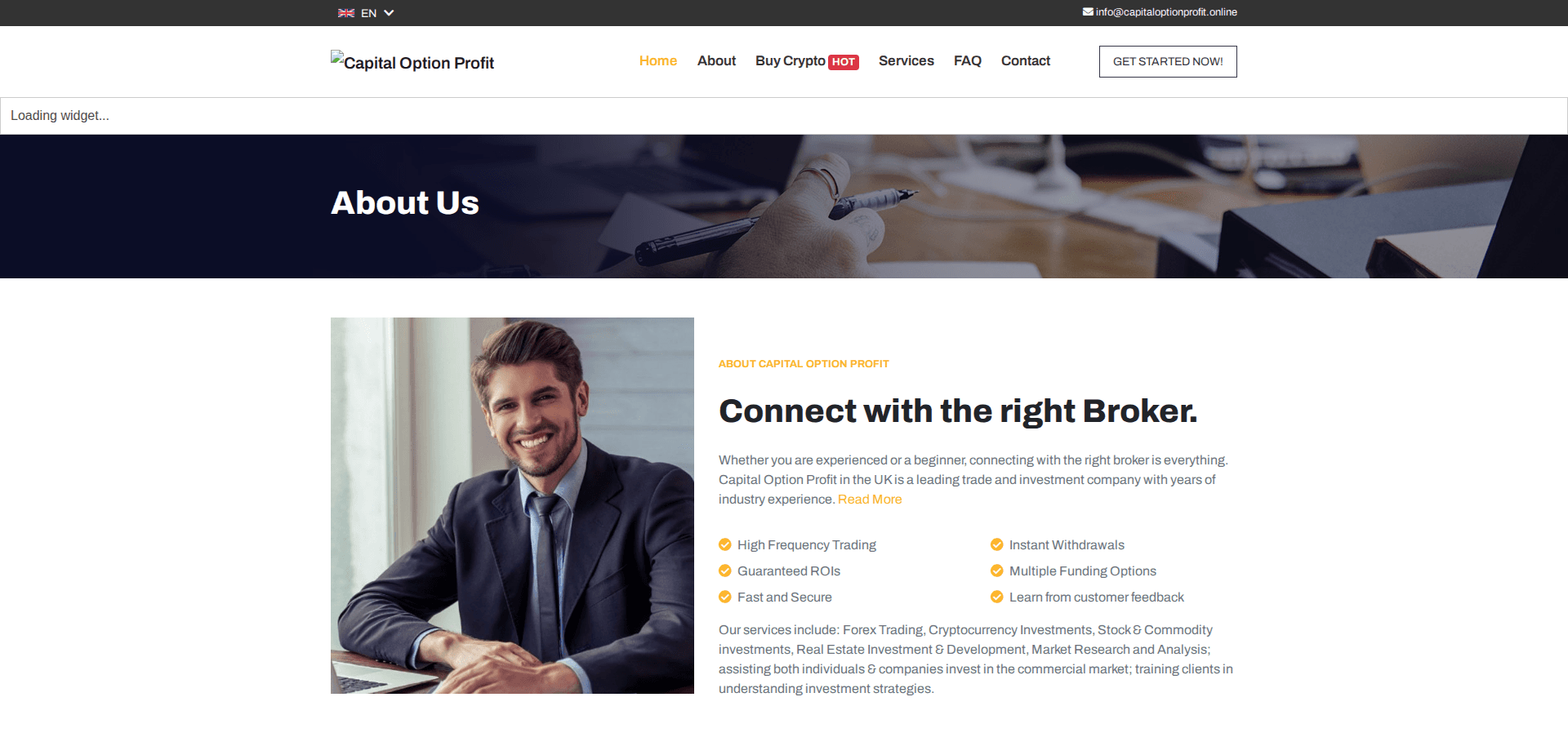 Website screenshot for https://capitaloptionprofit.online/ - 3