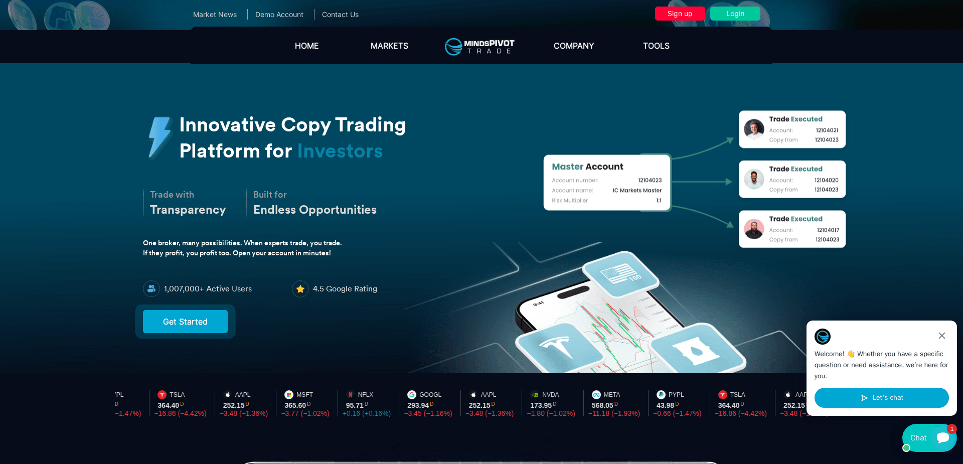 Website screenshot for https://mindspivottd.com/ - 1