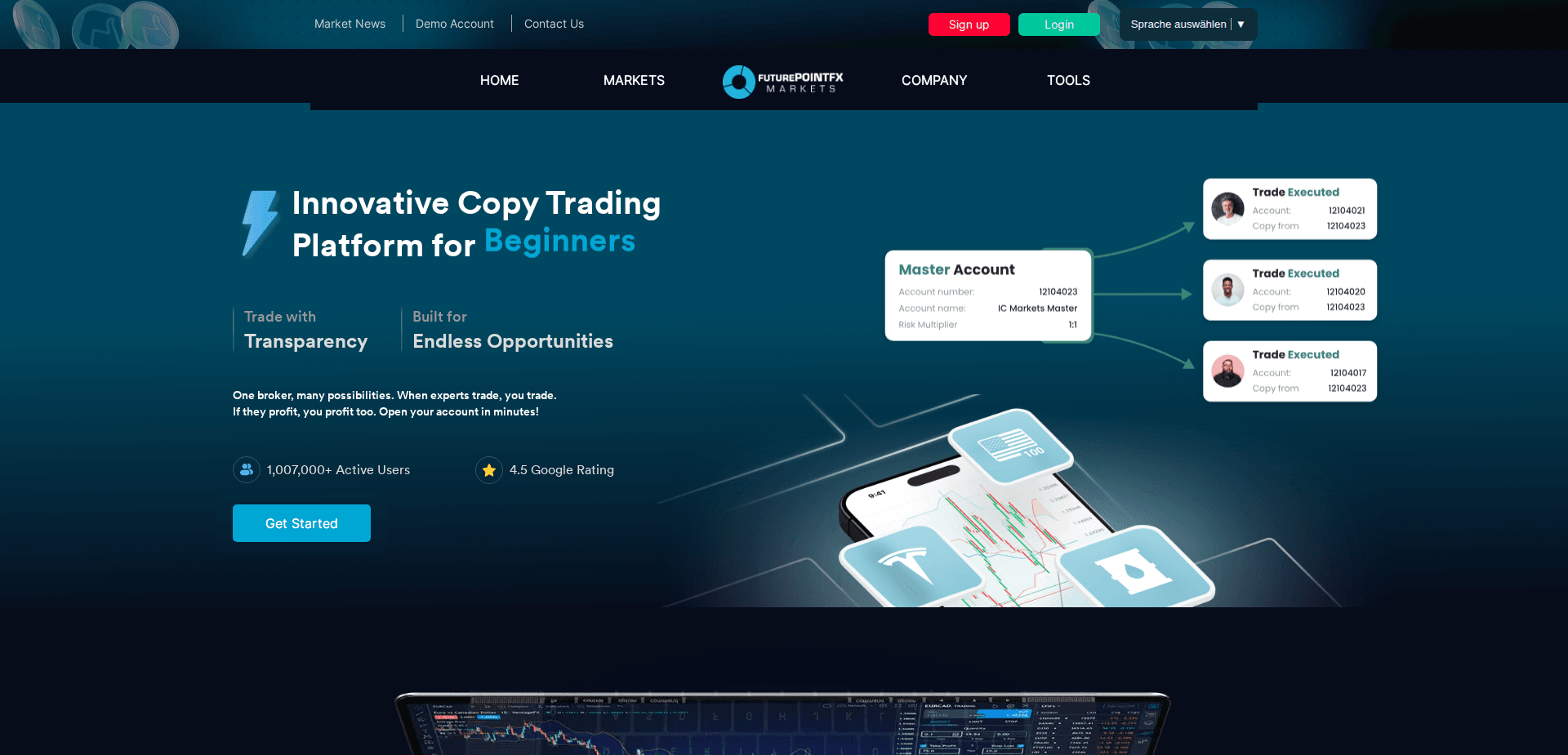 Website screenshot for https://futurepfs.com/ - 1