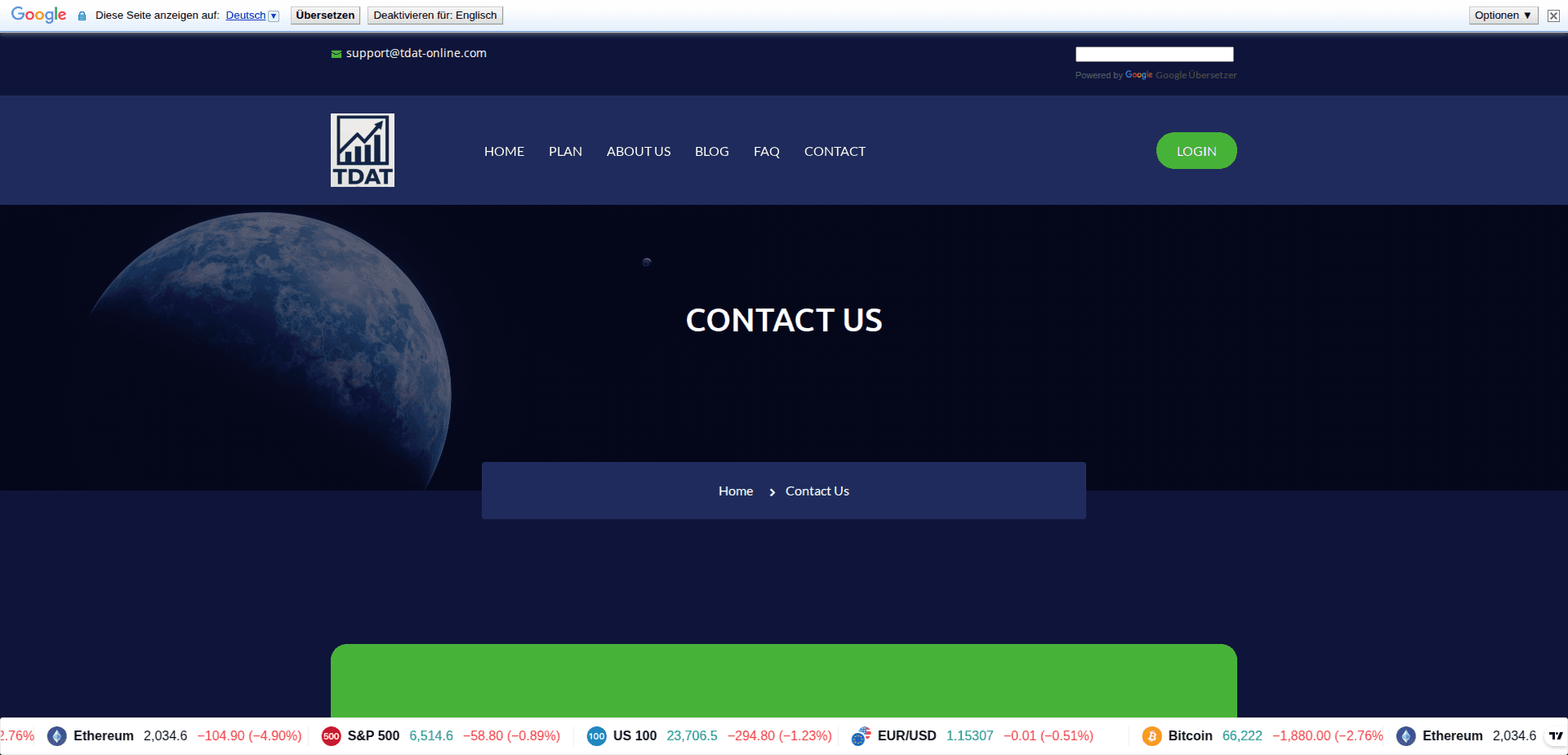 Website screenshot for https://tdat-online.com/ - 2