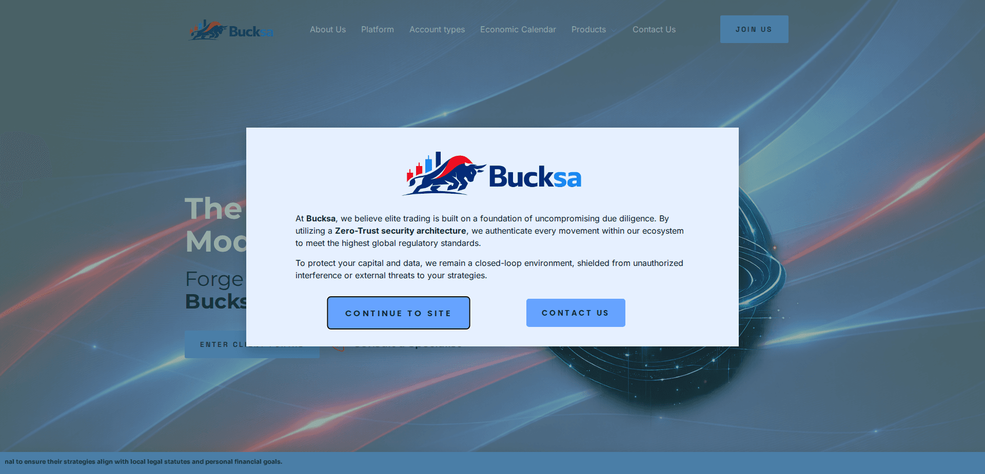 Website screenshot for https://bucksa.com/ - 1