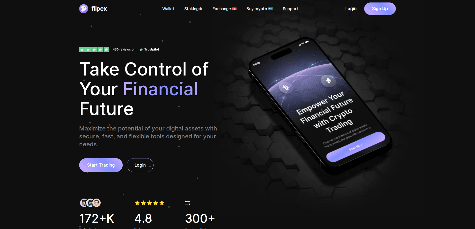 Website screenshot for https://flipex.org/ - 1