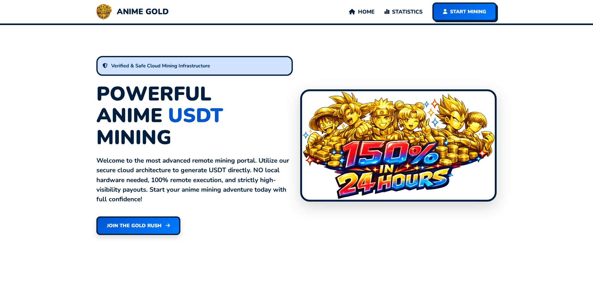 Website screenshot for https://animegold.site/ - 1