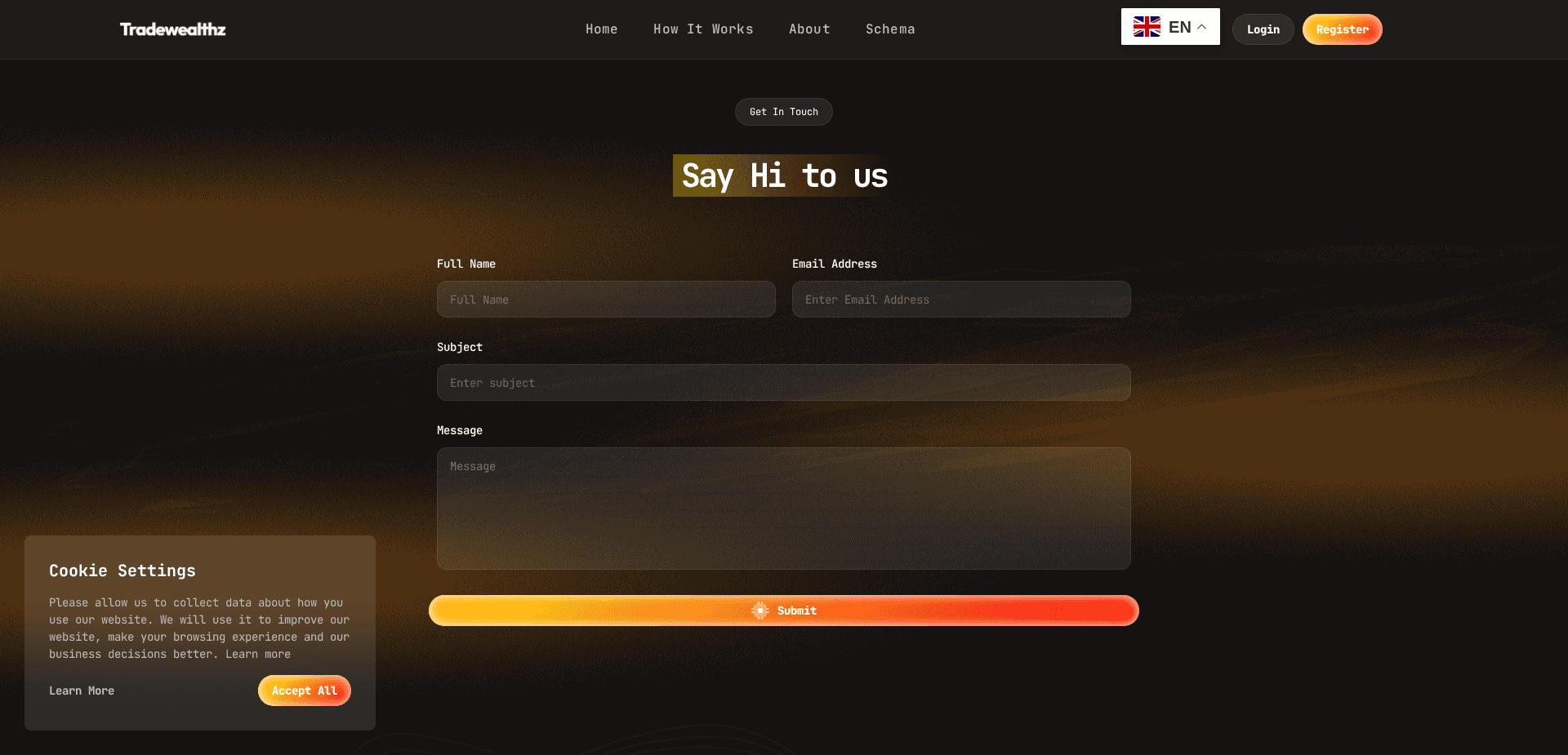 Website screenshot for https://twealthz.com/ - 2