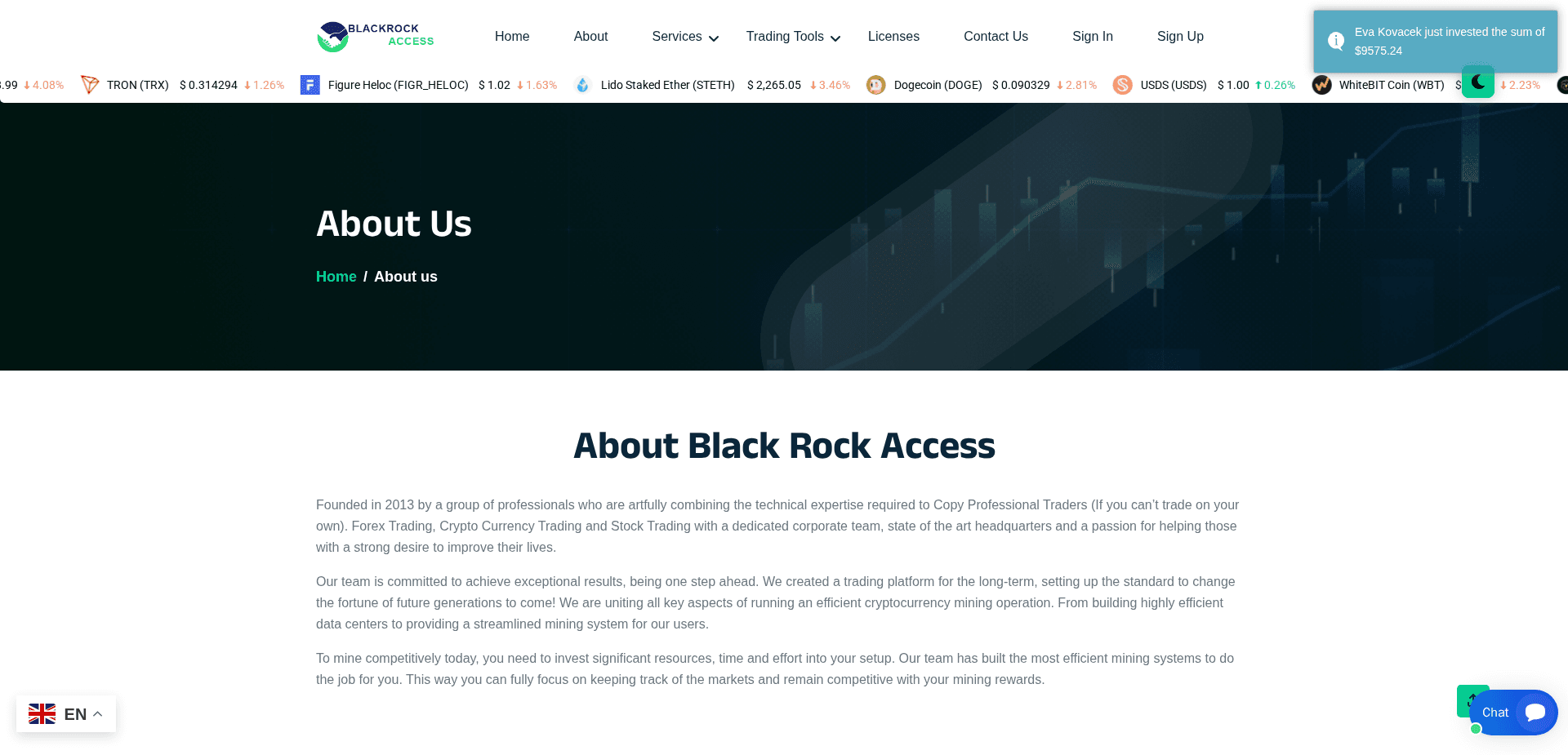 Website screenshot for https://blackrockaccess.com/ - 2