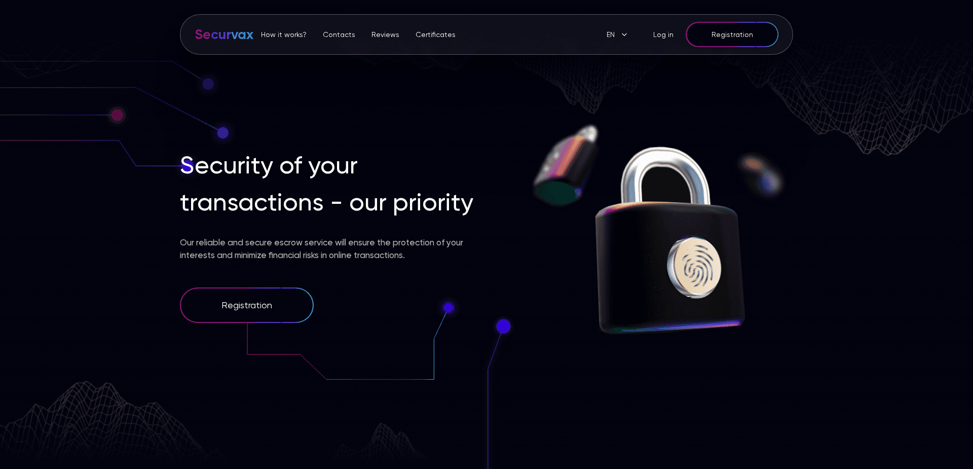 Website screenshot for https://securvax.com/ - 1