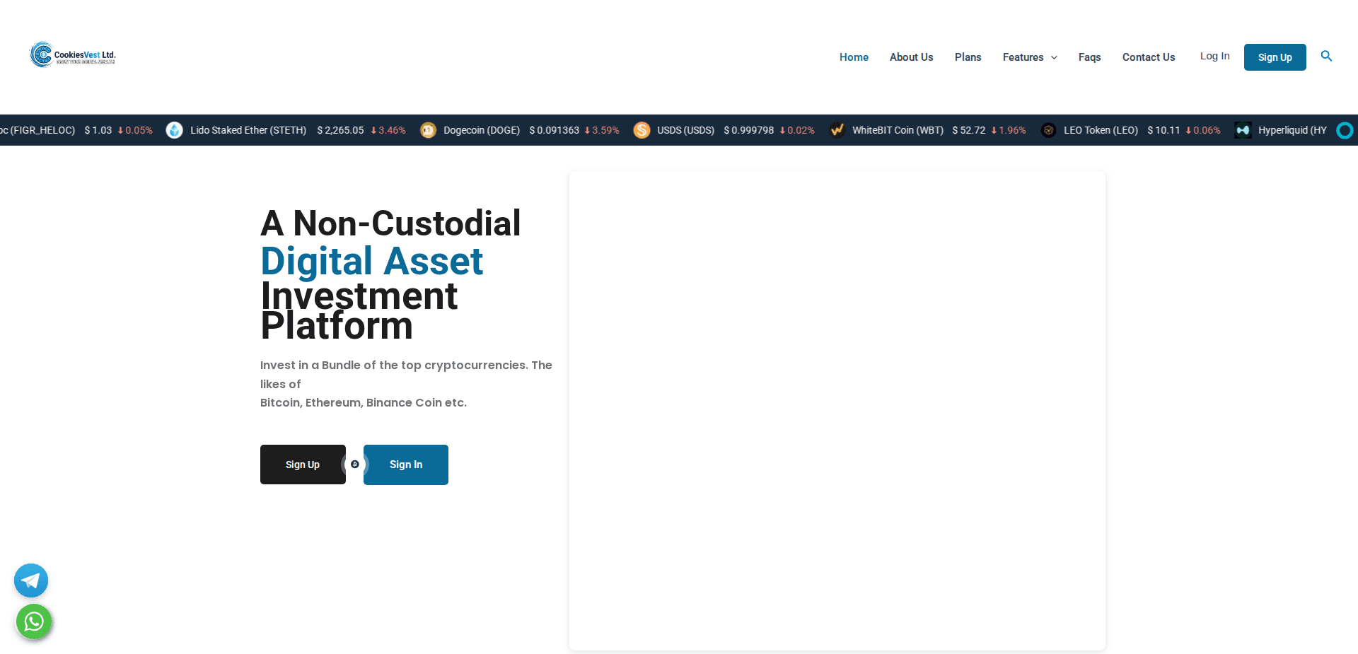Website screenshot for https://cookiesvestltd.online/ - 1