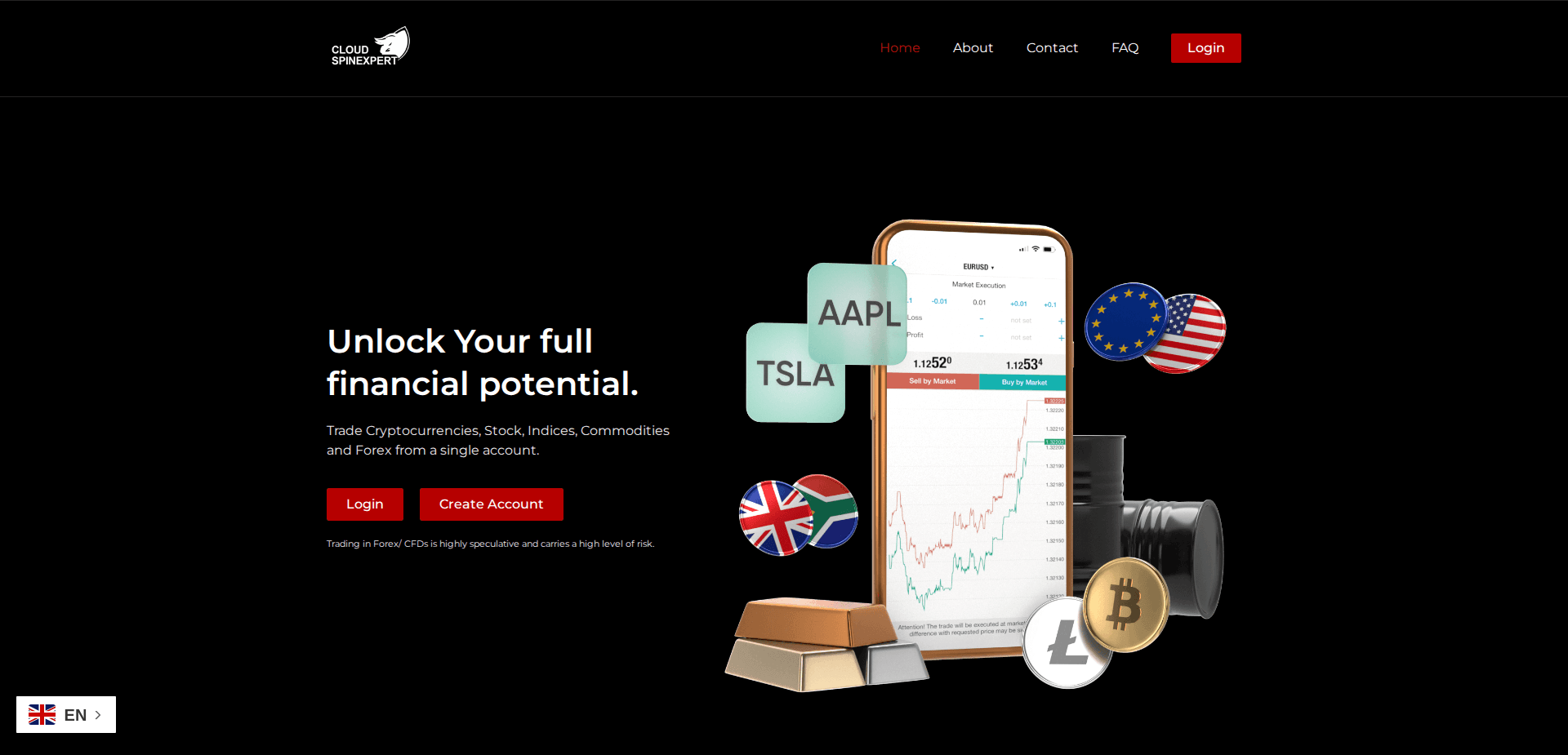Website screenshot for https://cloudspinexpert.live/ - 1