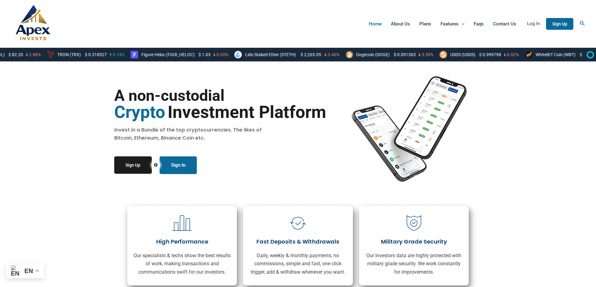 Website screenshot for https://apex-invests.com/ - 1