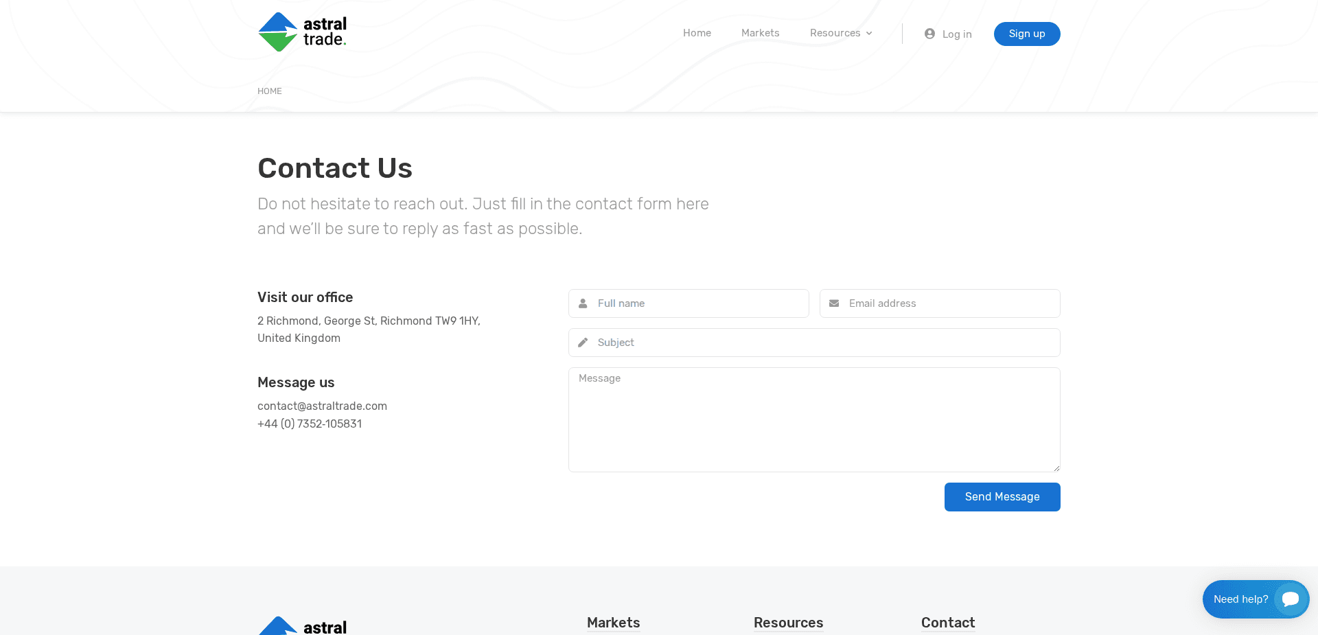 Website screenshot for https://astraltrade.pro/ - 2