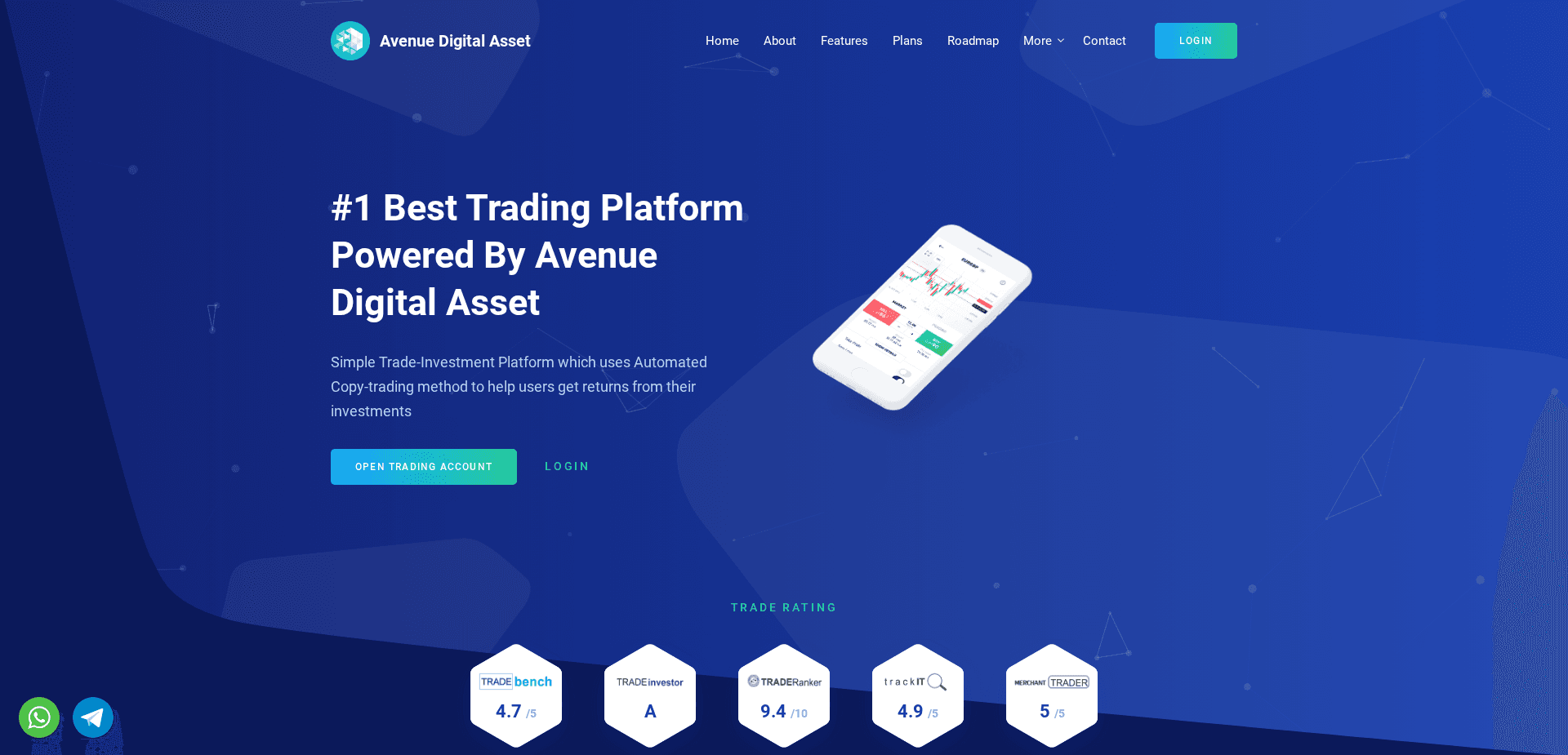 Website screenshot for https://avenuedigitalasset.org/ - 1