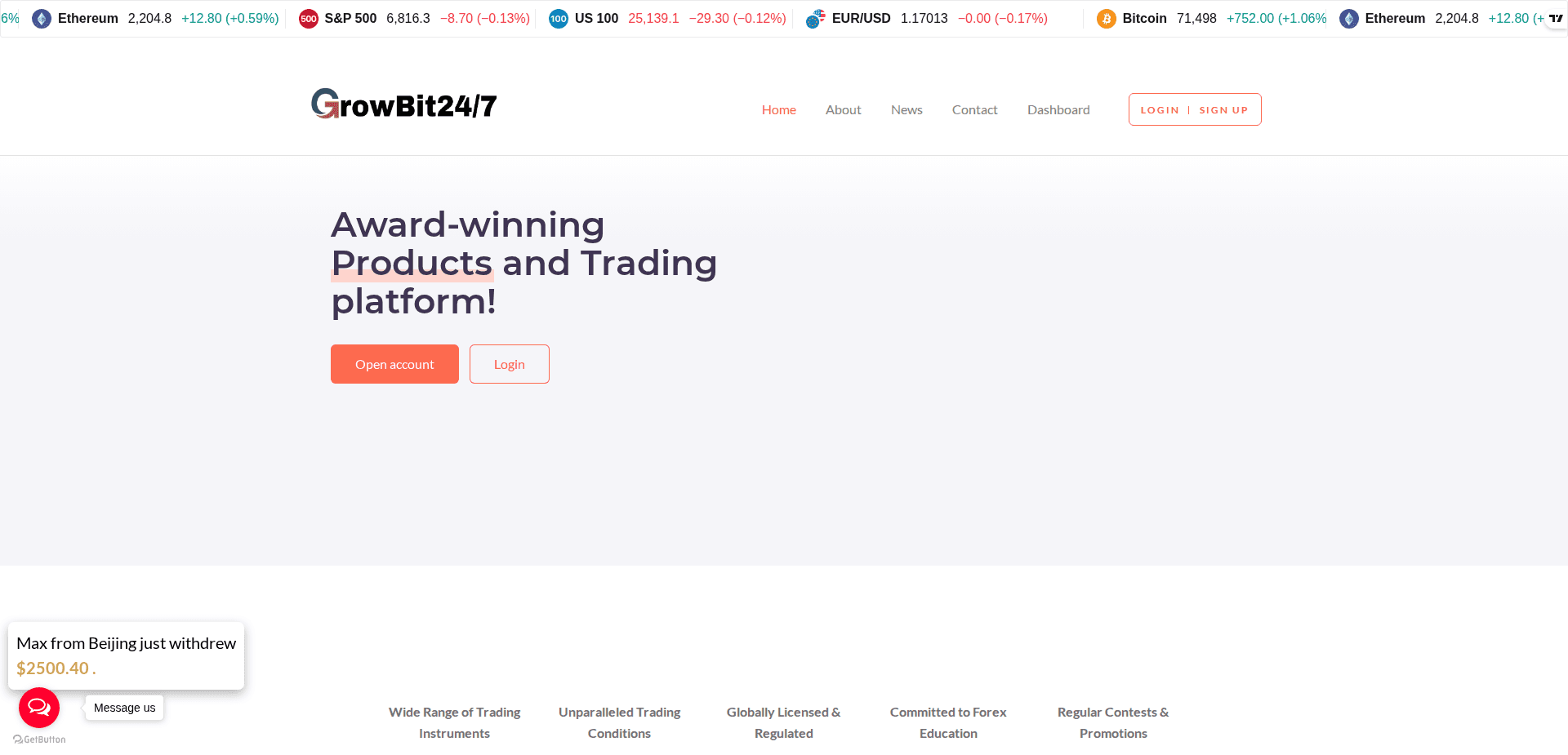 Website screenshot for https://growbit247.org/ - 1