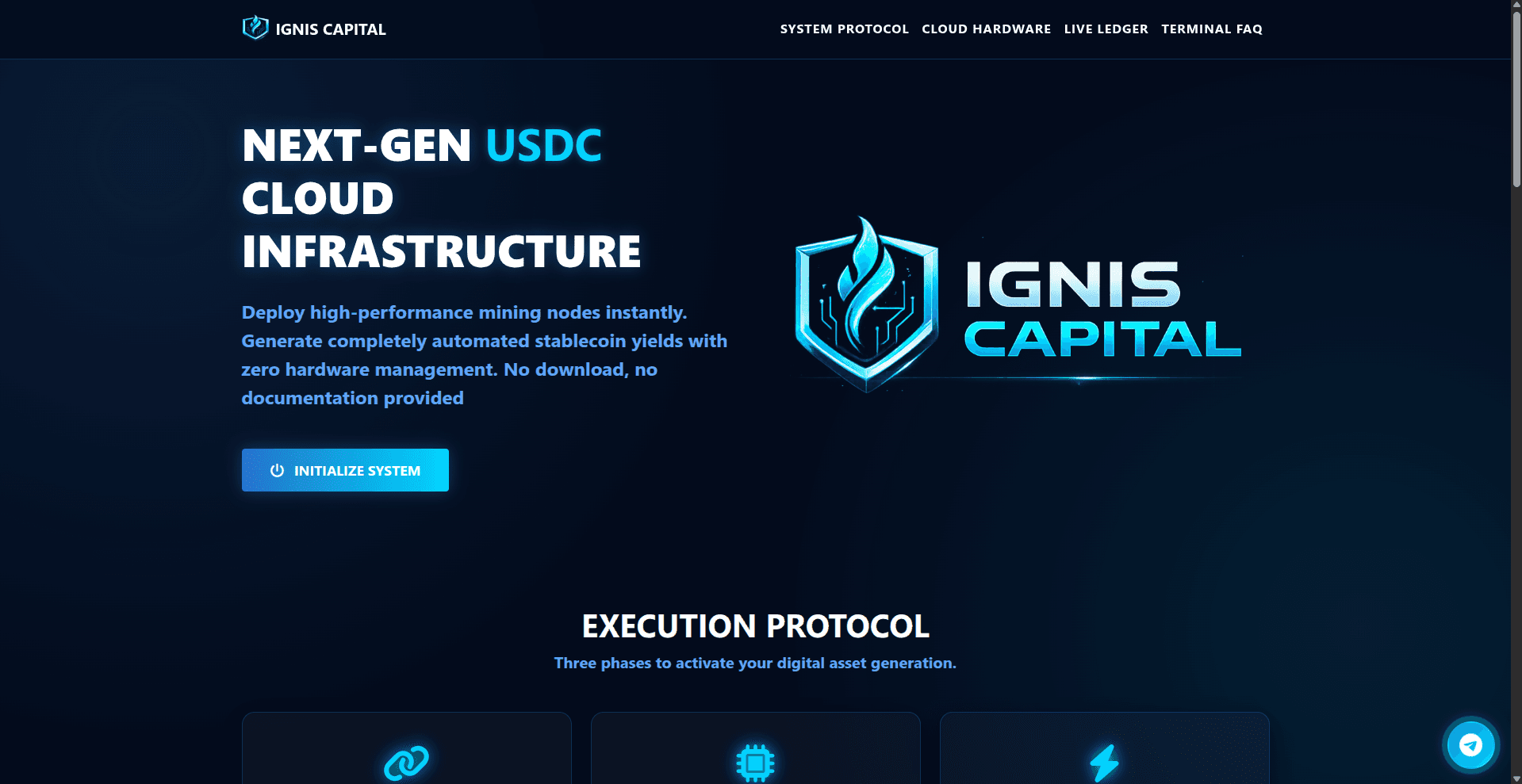 Screenshot for website igniscapital.xyz - 1