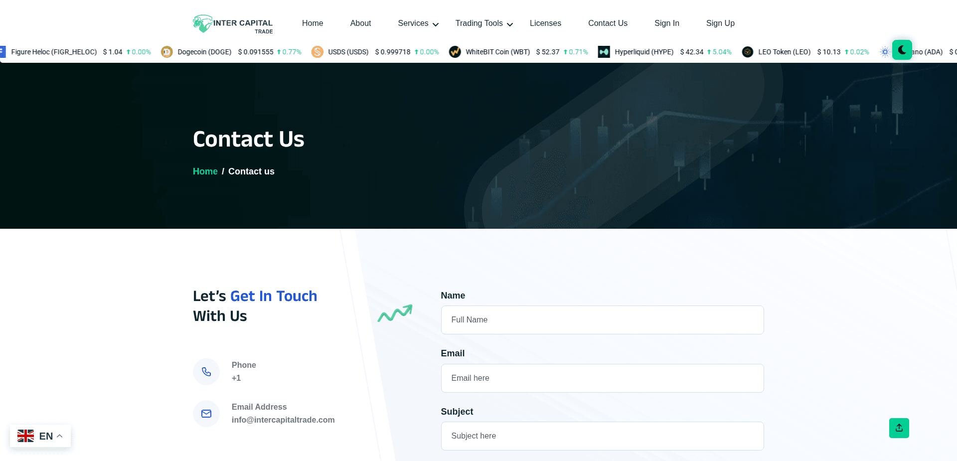 Website screenshot for https://intercapitaltrade.com/ - 3