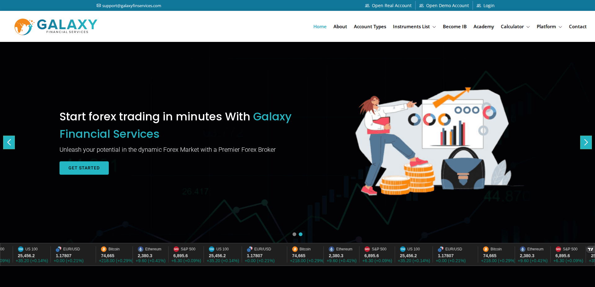 Website screenshot for https://galaxyfinservices.com/ - 1