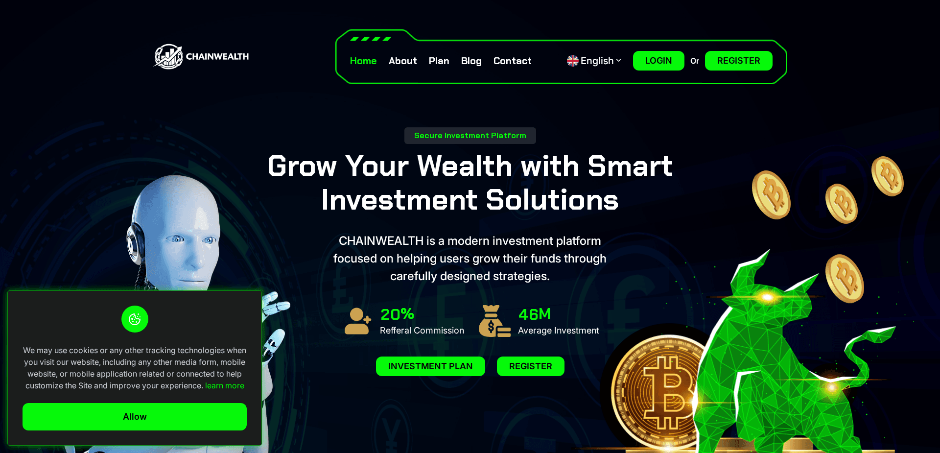 Website screenshot for https://chainwealth.cloud/ - 1