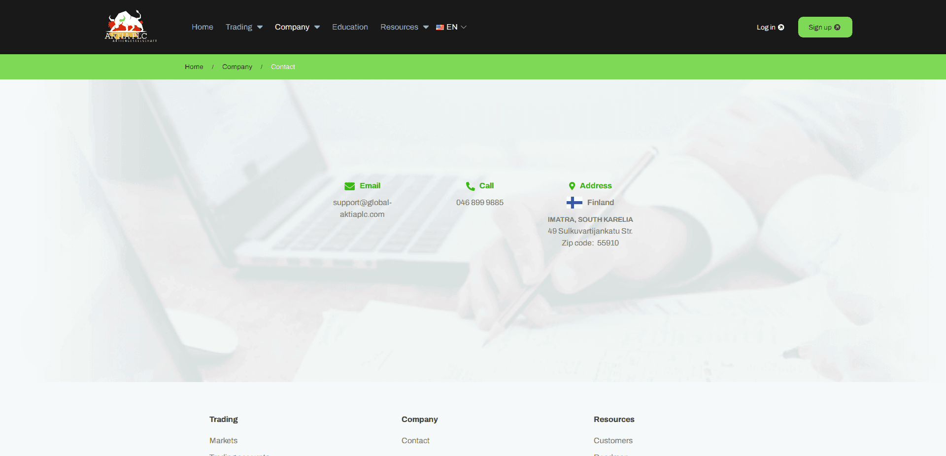 Website screenshot for https://aktialive.com/ - 2