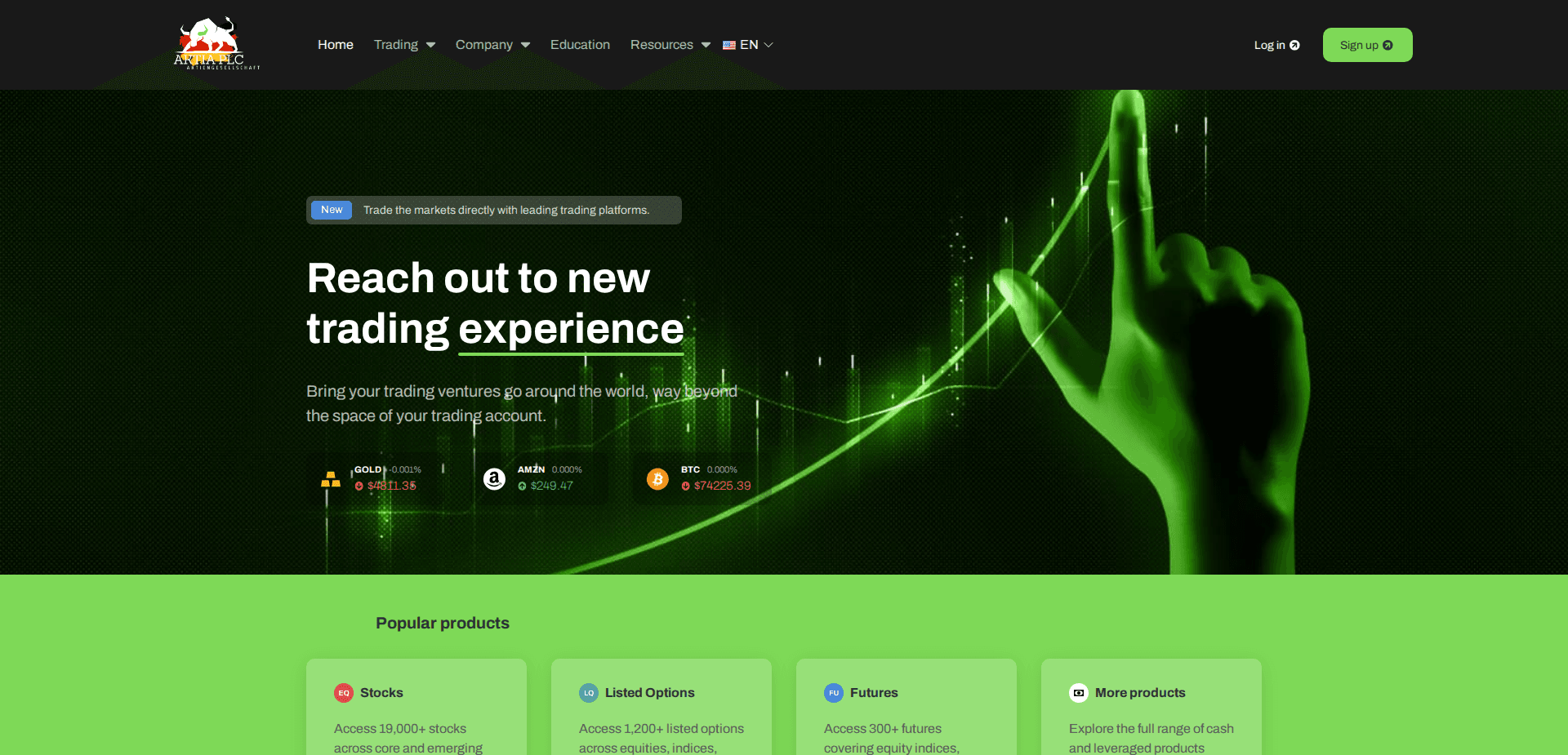 Website screenshot for https://aktialive.com/ - 1