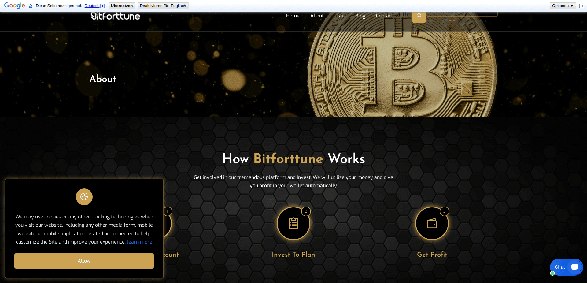 Website screenshot for https://bitforttune.com/ - 3