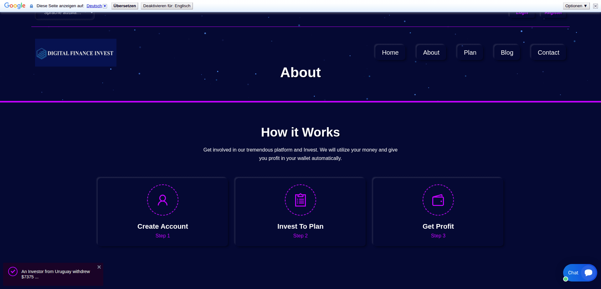 Website screenshot for https://digitalfinance-invests.com/ - 2