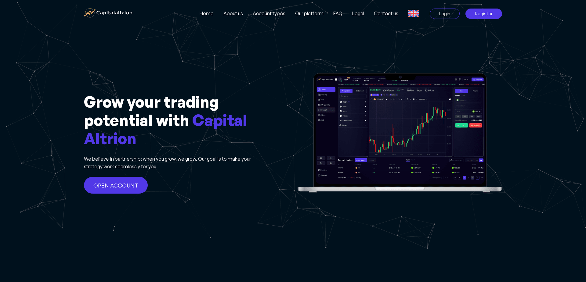 Website screenshot for https://capitalaltrion.net/ - 1
