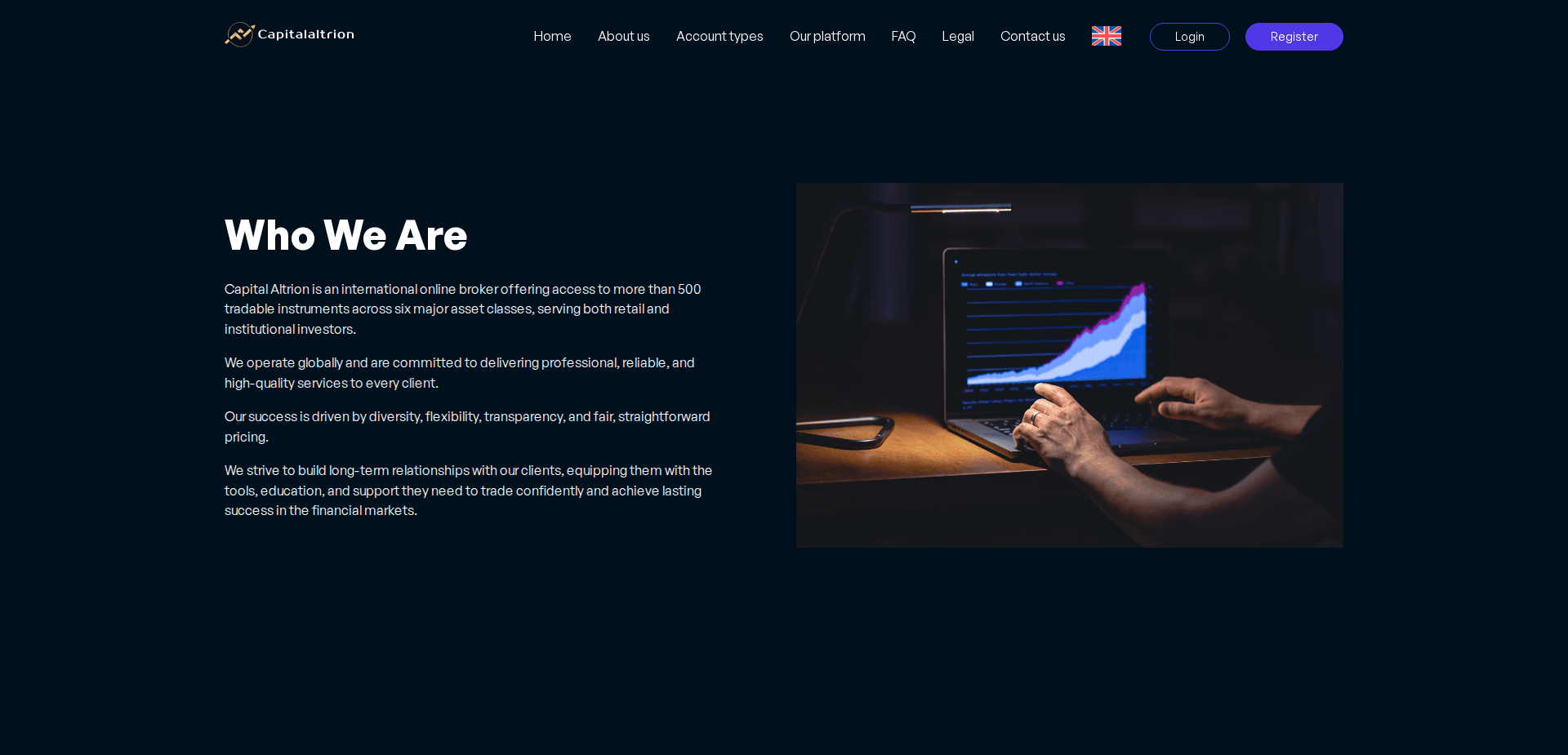 Website screenshot for https://capitalaltrion.net/ - 2