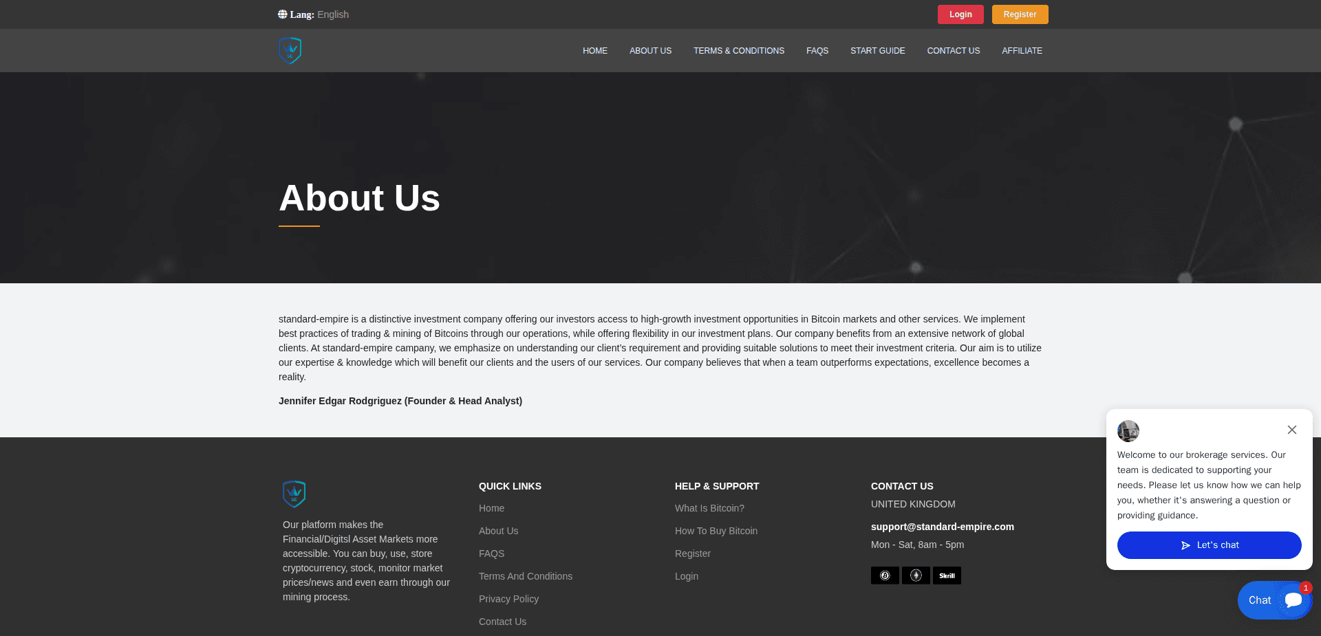 Website screenshot for https://standard-empire.com/ - 3