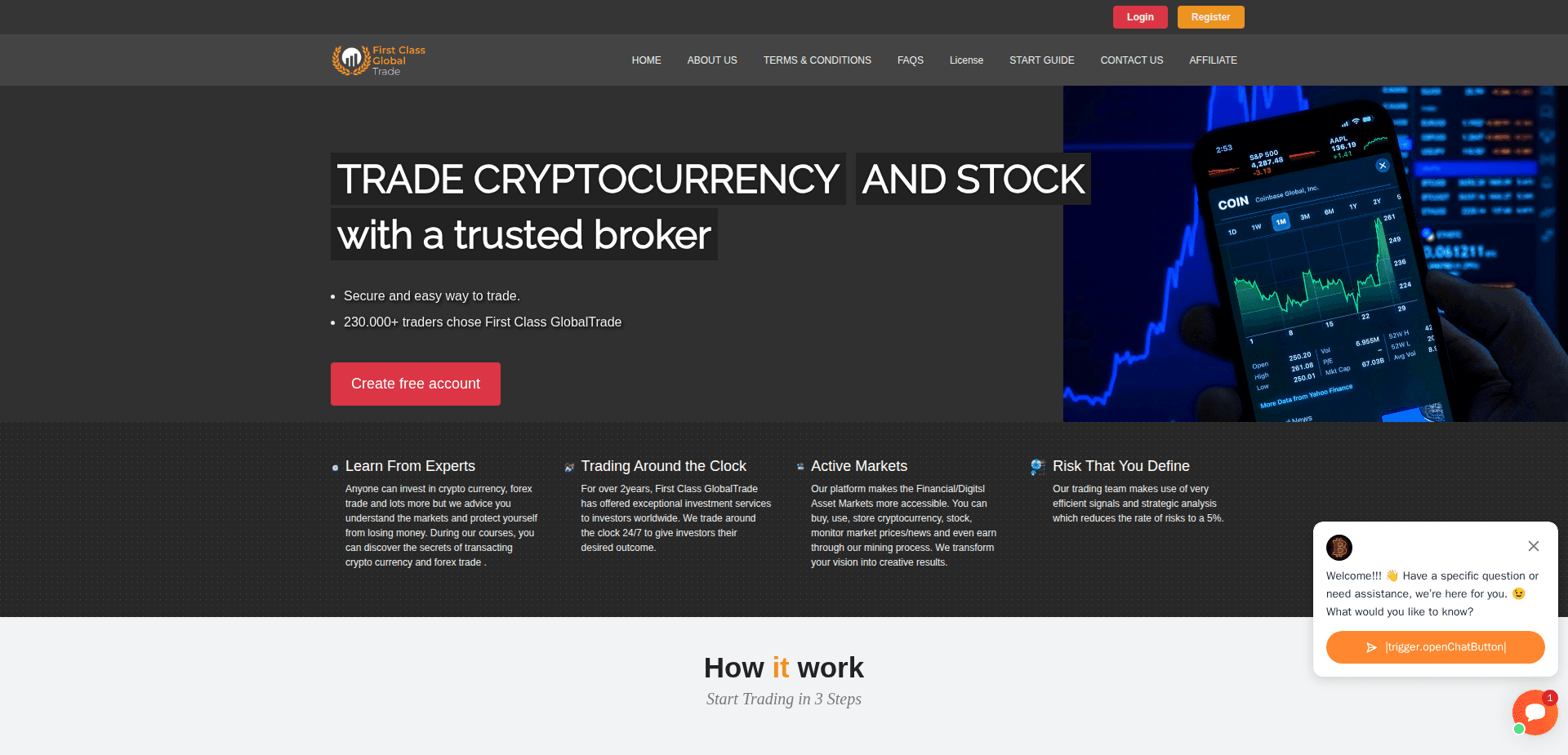 Website screenshot for https://firstclassglbtdx.com/ - 1