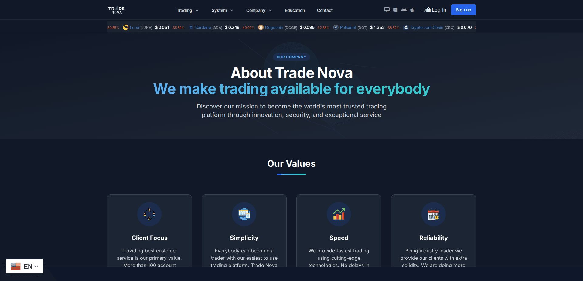 Website screenshot for https://tradnova.org/ - 3