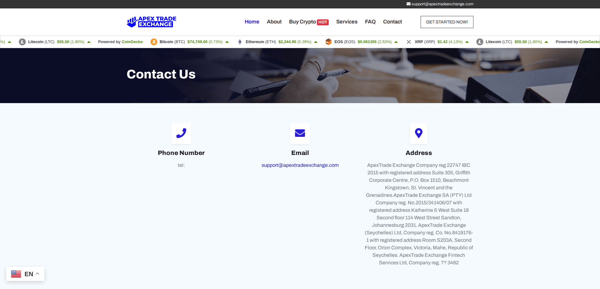 Website screenshot for https://apextradeexchange.com/ - 3