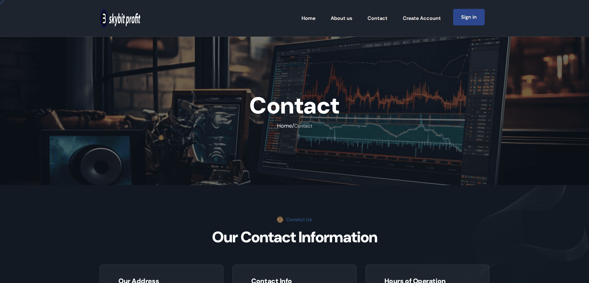 Website screenshot for https://skybitprofit.com/ - 2