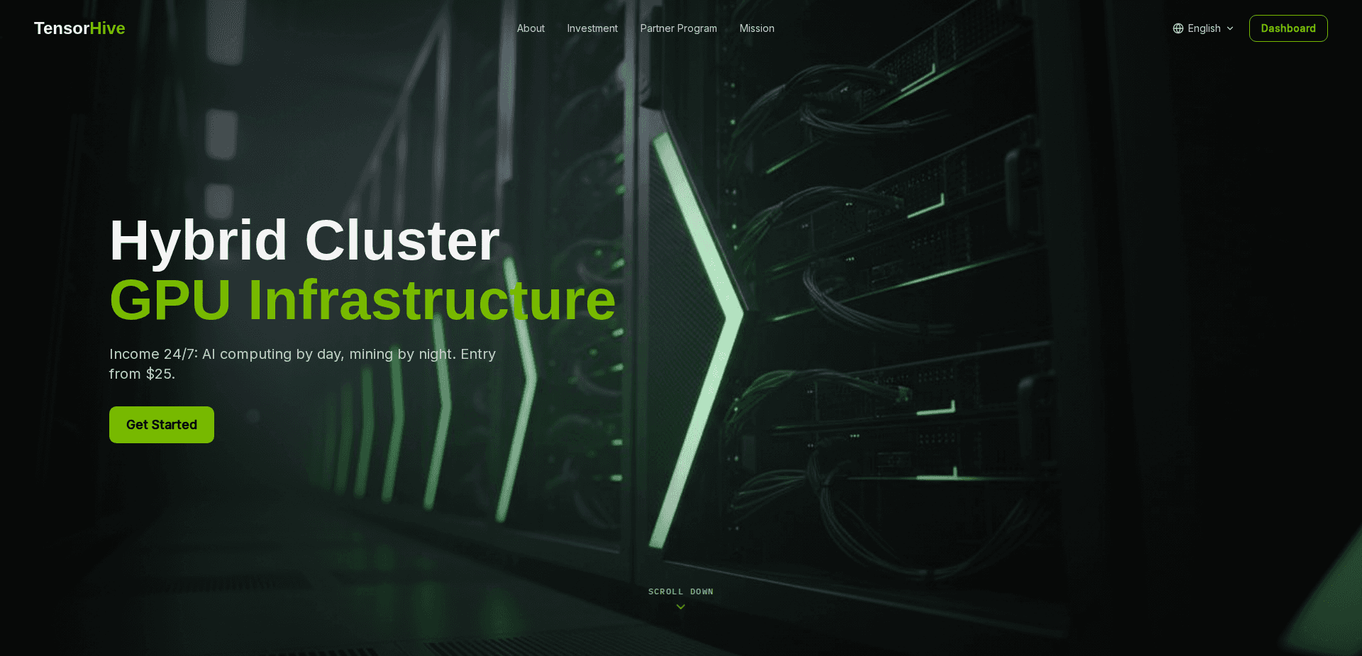 Website screenshot for https://tensorhive.io/ - 1