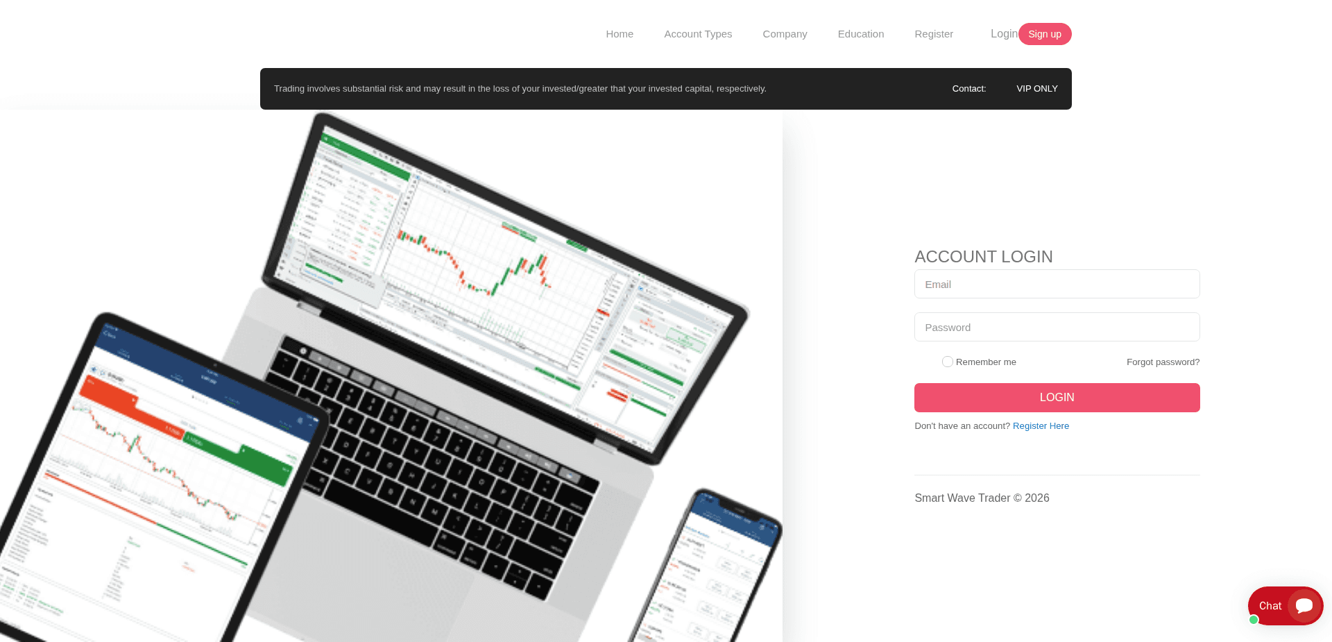 Website screenshot for https://smartwavetrader.com/ - 2