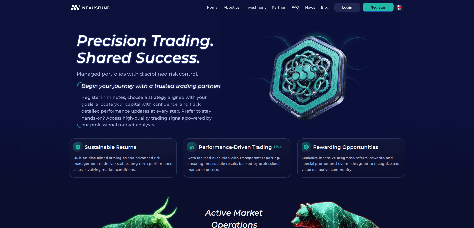 Website screenshot for https://nexusfund.cc/ - 1