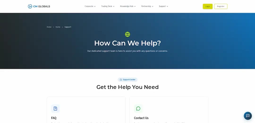 Screenshot for website  cmglobals.com - 2