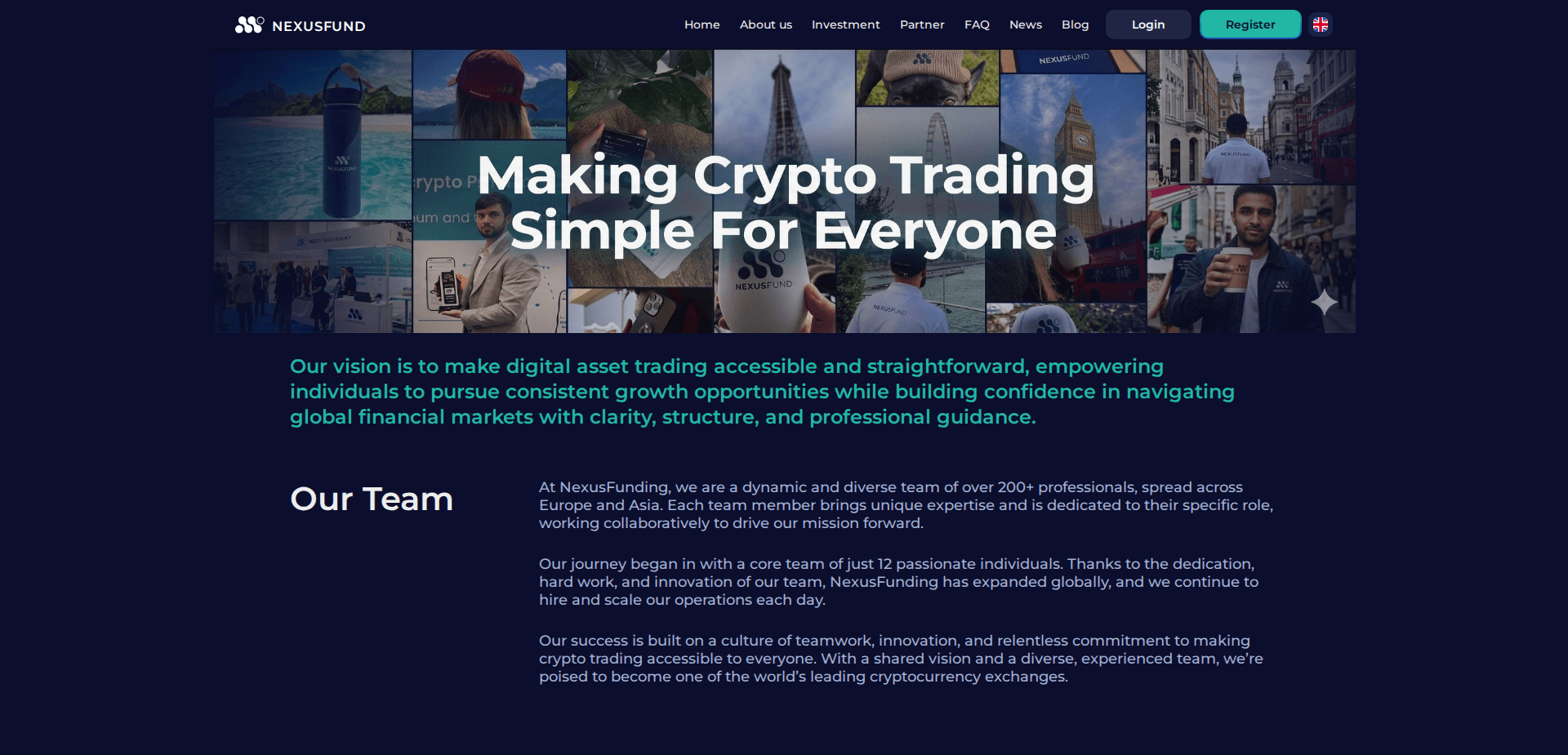 Website screenshot for https://nexusfund.cc/ - 2